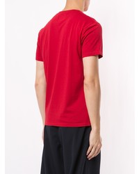 T-shirt girocollo stampata rossa di Kent & Curwen