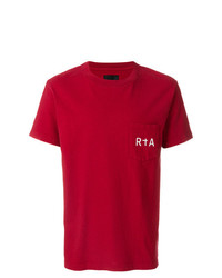 T-shirt girocollo stampata rossa di RtA