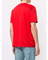 T-shirt girocollo stampata rossa di CK Calvin Klein