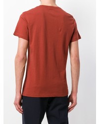 T-shirt girocollo stampata rossa di Kent & Curwen