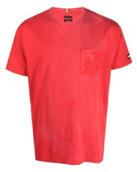 T-shirt girocollo stampata rossa di Sundek