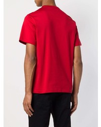 T-shirt girocollo stampata rossa di Golden Goose Deluxe Brand