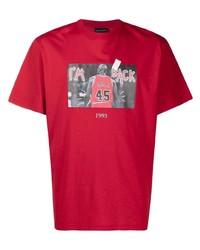 T-shirt girocollo stampata rossa di Throwback.