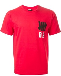 T-shirt girocollo stampata rossa di Undefeated