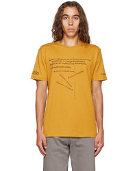 T-shirt girocollo stampata senape di Bless