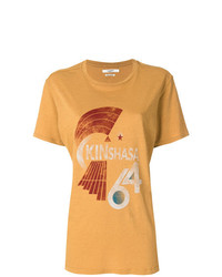 T-shirt girocollo stampata senape di Isabel Marant Etoile