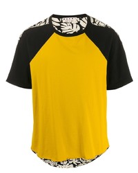 T-shirt girocollo stampata senape di Marni