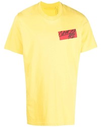 T-shirt girocollo stampata senape di Moncler Genius
