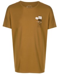 T-shirt girocollo stampata senape di OSKLEN