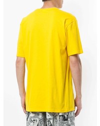 T-shirt girocollo stampata senape di Supreme