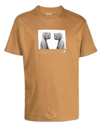 T-shirt girocollo stampata terracotta di Carhartt WIP
