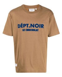 T-shirt girocollo stampata terracotta di Chocoolate