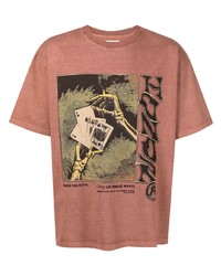 T-shirt girocollo stampata terracotta di HONOR THE GIFT