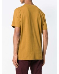 T-shirt girocollo stampata terracotta di BOSS HUGO BOSS