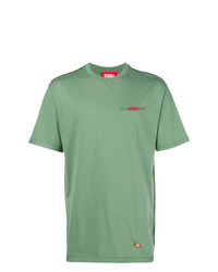 T-shirt girocollo stampata verde menta di 032c