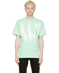 T-shirt girocollo stampata verde menta di 1017 Alyx 9Sm