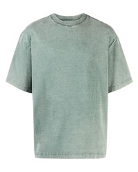 T-shirt girocollo stampata verde menta di Axel Arigato