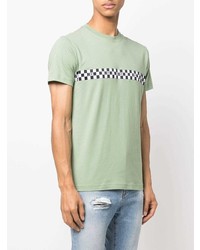 T-shirt girocollo stampata verde menta di John Richmond