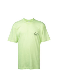 T-shirt girocollo stampata verde menta di Cmmn Swdn
