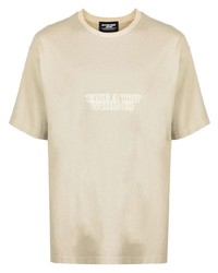 T-shirt girocollo stampata verde menta di Enterprise Japan