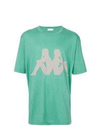 T-shirt girocollo stampata verde menta di Faith Connexion