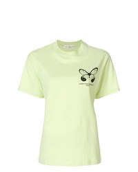 T-shirt girocollo stampata verde menta di Golden Goose Deluxe Brand