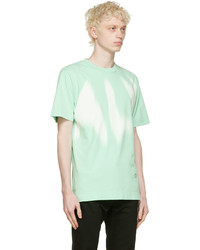 T-shirt girocollo stampata verde menta di 1017 Alyx 9Sm