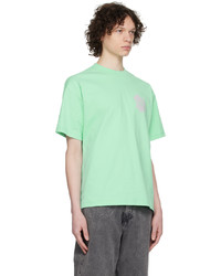 T-shirt girocollo stampata verde menta di Objects IV Life