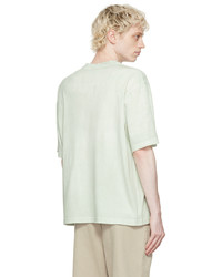 T-shirt girocollo stampata verde menta di Acne Studios