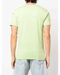 T-shirt girocollo stampata verde menta di Moschino