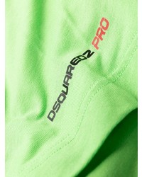 T-shirt girocollo stampata verde menta di DSQUARED2