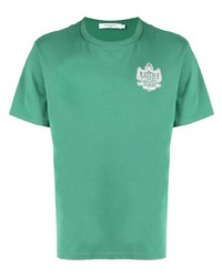 T-shirt girocollo stampata verde menta di MAISON KITSUNÉ