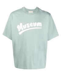 T-shirt girocollo stampata verde menta di Museum of Peace & Quiet