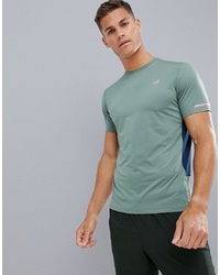 T-shirt girocollo stampata verde menta di New Balance