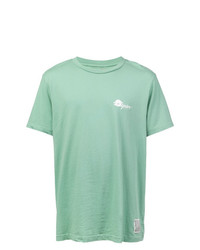 T-shirt girocollo stampata verde menta di Oyster Holdings