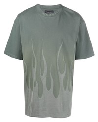 T-shirt girocollo stampata verde menta di Vision Of Super