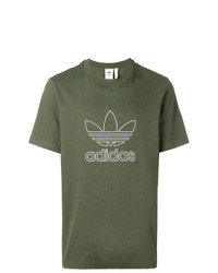 t shirt adidas verde militare