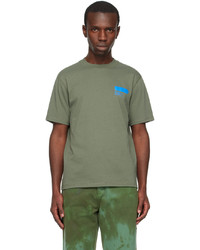 T-shirt girocollo stampata verde oliva di AFFXWRKS
