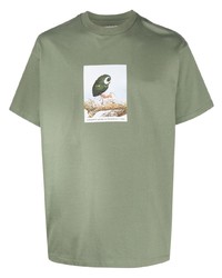 T-shirt girocollo stampata verde oliva di Carhartt WIP
