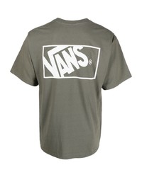 T-shirt girocollo stampata verde oliva di Vans
