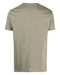 T-shirt girocollo stampata verde oliva di Alpha Industries