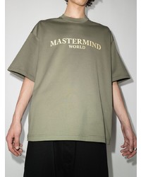 T-shirt girocollo stampata verde oliva di Mastermind Japan