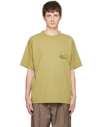 T-shirt girocollo stampata verde oliva di Magliano