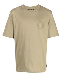 T-shirt girocollo stampata verde oliva di Michael Kors