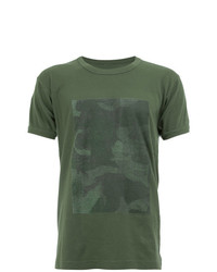 T-shirt girocollo stampata verde oliva di Myar