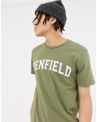 T-shirt girocollo stampata verde oliva di Penfield