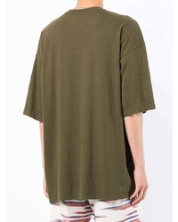 T-shirt girocollo stampata verde oliva di UNDERCOVE