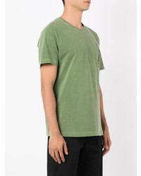 T-shirt girocollo stampata verde oliva di OSKLEN