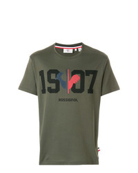 T-shirt girocollo stampata verde oliva di Rossignol