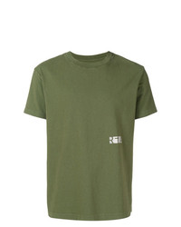 T-shirt girocollo stampata verde oliva di RtA